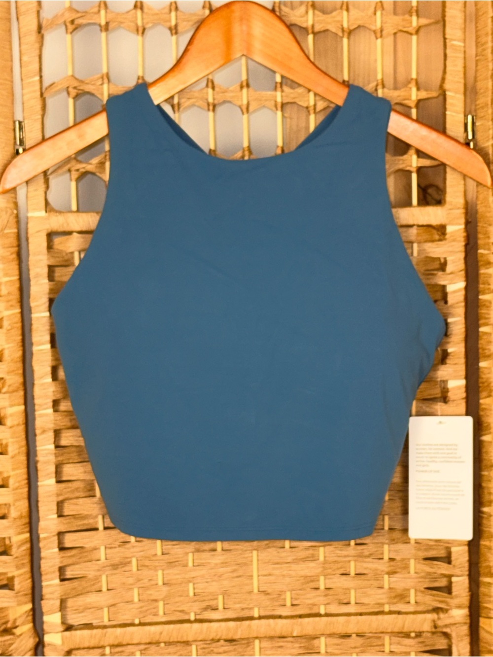NWT Athleta Conscious Crop Size Medium D-DD+ Teal